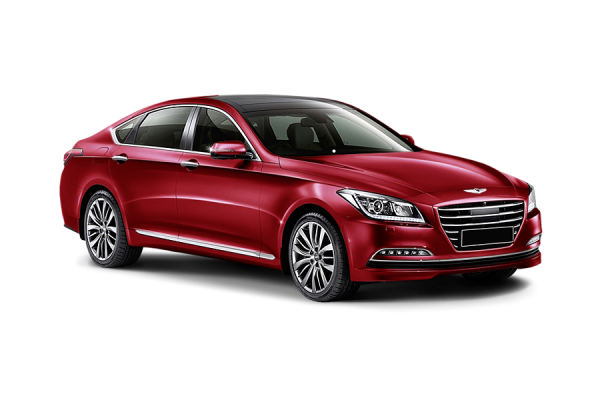 Hyundai Genesis Burgundy red