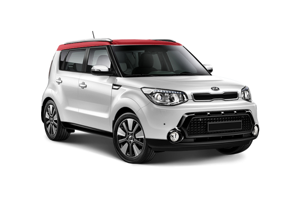 KIA Soul 2019 Clear white inferno red